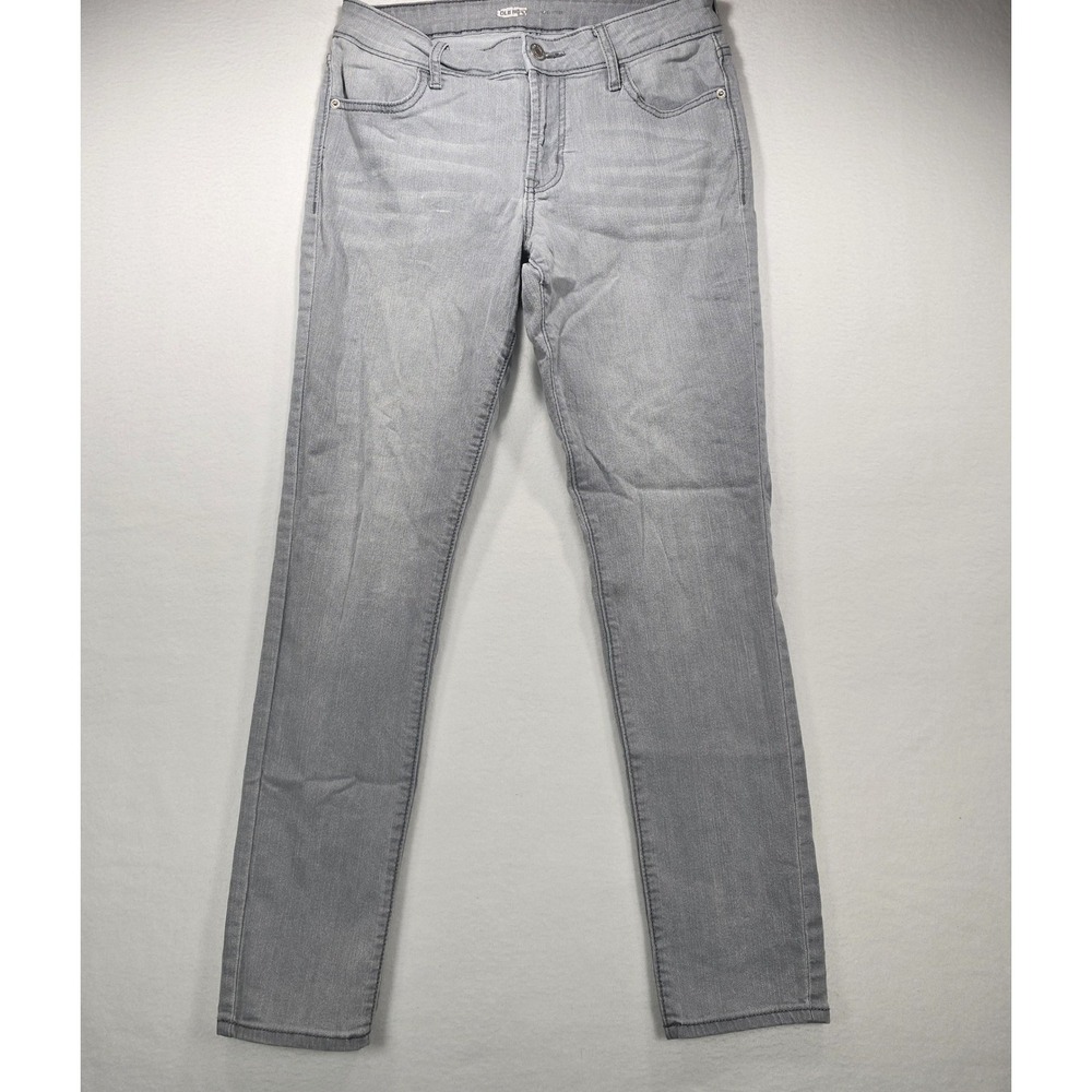 Old Navy Rockstar Super Skinny Jeans Womens 4 Gray Mid Rise Stretch Denim